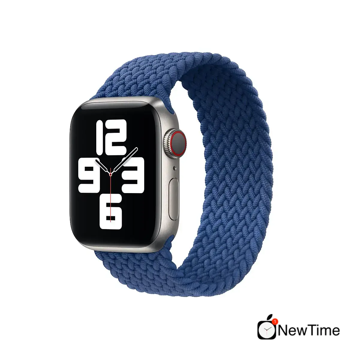 Ремінець Apple Atlantic Blue Braided Solo Loop - Size 4 для Apple Watch 38/40/41/42mm (MY6Y2)
