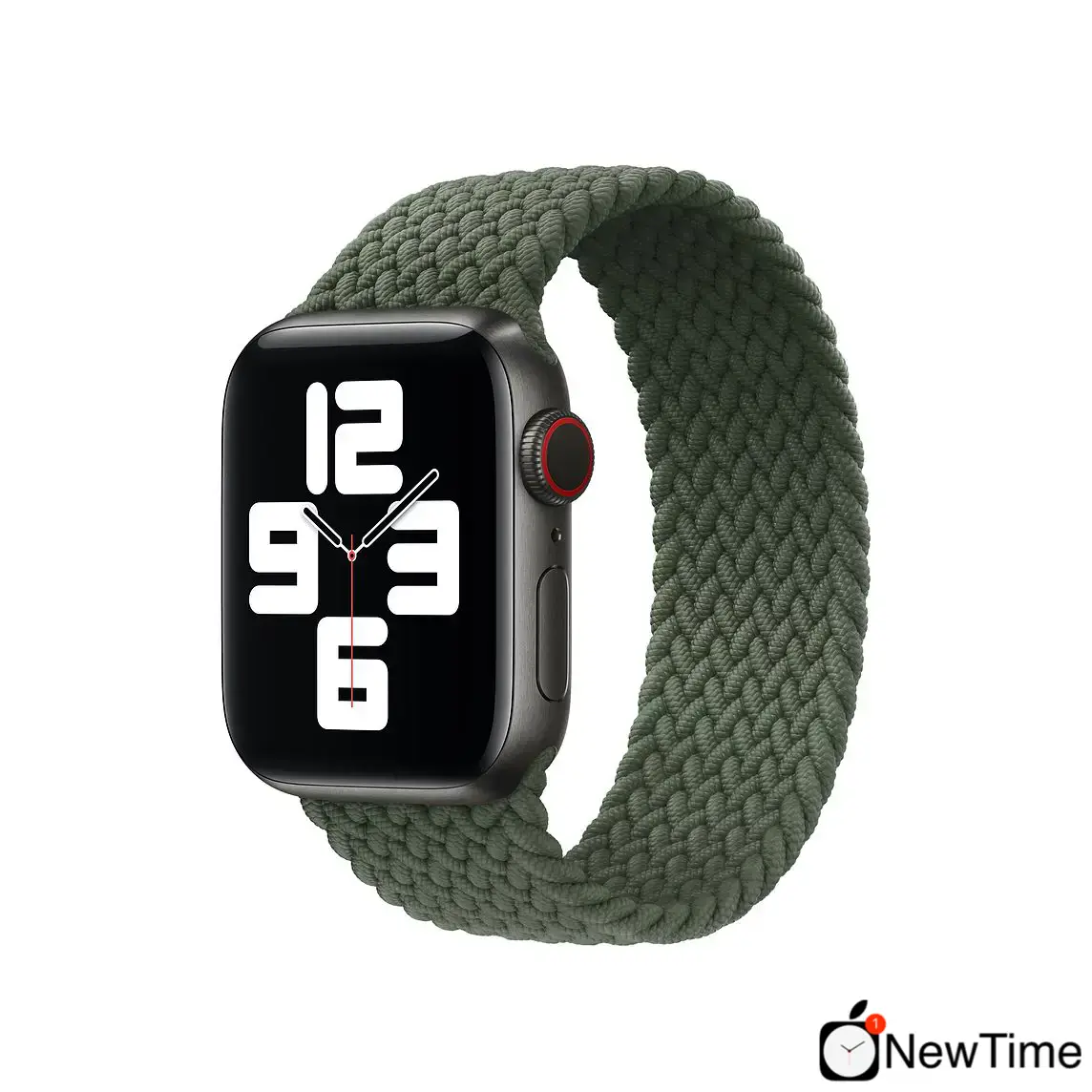 Ремешок Apple Inverness Green Braided Solo Loop - Size 3 для Apple Watch 38/40/41/42mm (MY6M2)