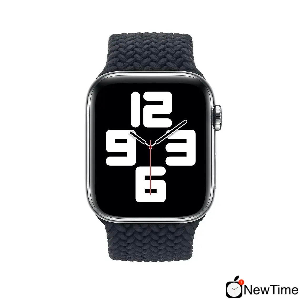 Ремешок Apple Charcoal Braided Solo Loop - Size L для Apple Watch 44/45/46/49mm Lux Copy