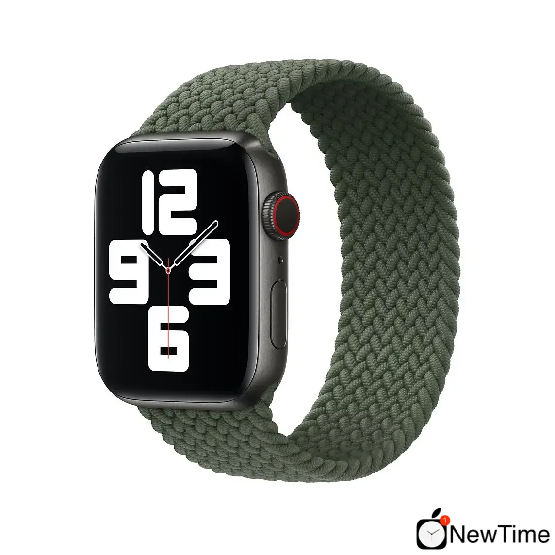 Ремінець Apple Inverness Green Braided Solo Loop - Size 5 для Apple Watch 44/45/46/49mm (MY822)