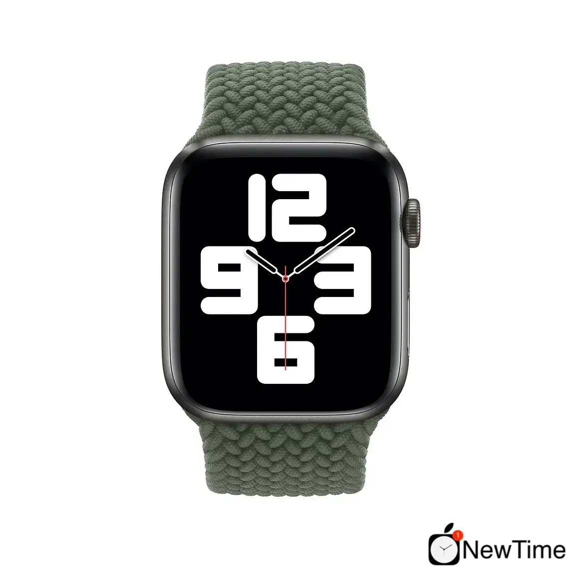 Ремінець Apple Inverness Green Braided Solo Loop - Size 5 для Apple Watch 44/45/46/49mm (MY822)