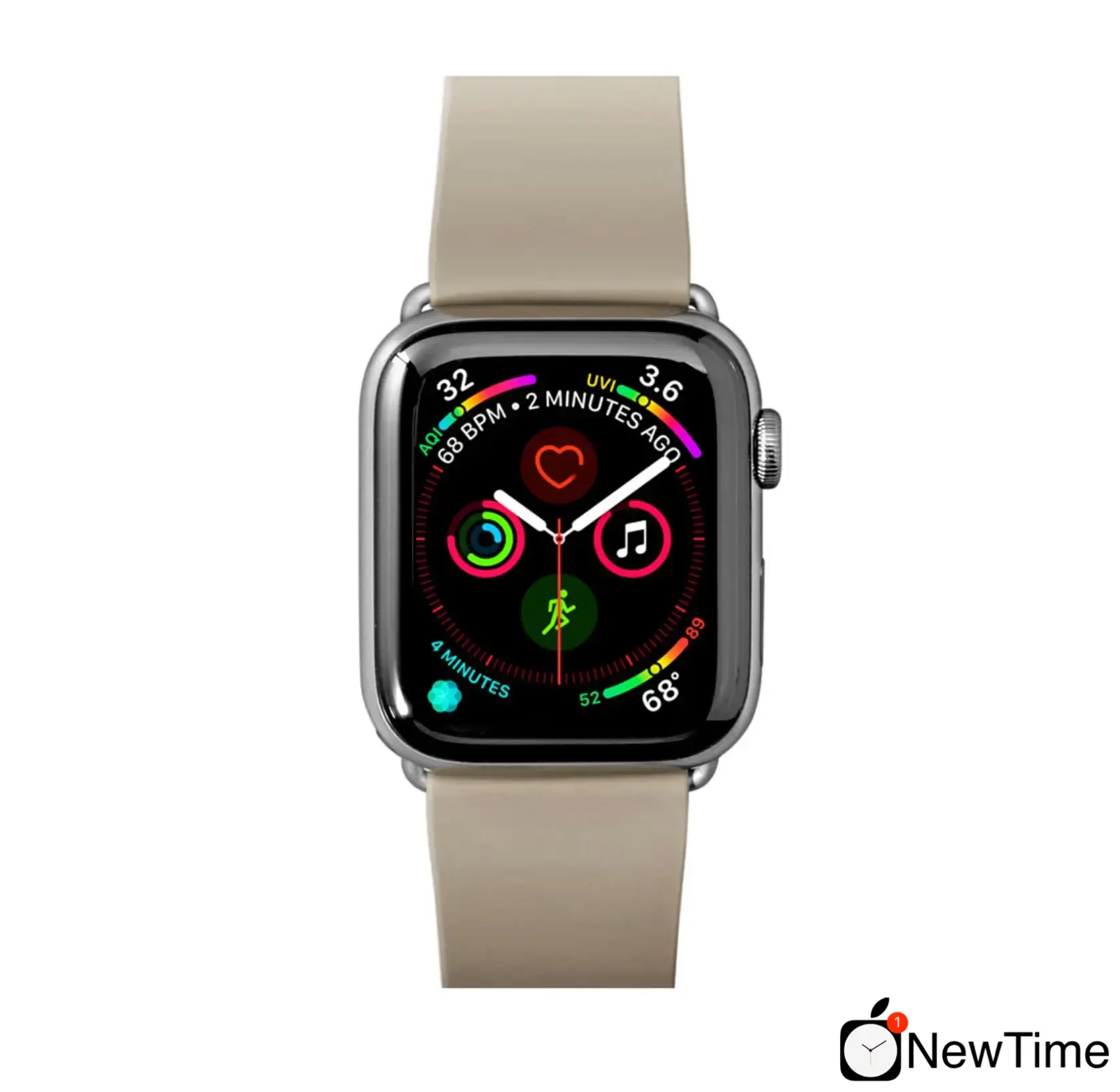 Ремінець LAUT ACTIVE для Apple Watch 42/44мм Taupe (LAUT_AWL_AC_GY)