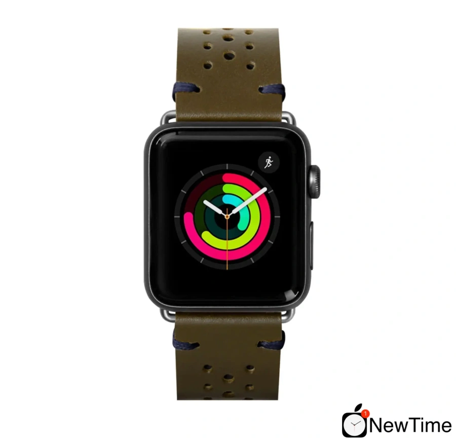 Ремінець LAUT HERITAGE для Apple Watch 42/44мм Olive (LAUT_AWL_HE_GN)