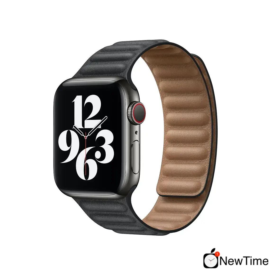 Ремінець Apple Black Leather Link S / M (MY9A2) для Apple Watch 38/40/41/42mm