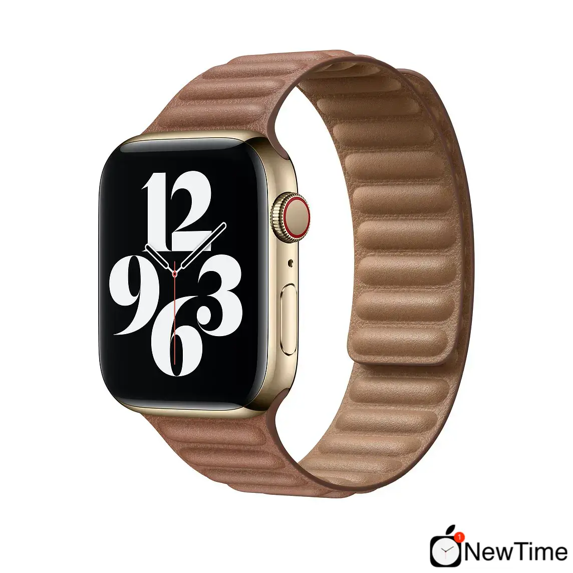 Ремінець Apple Saddle Brown Leather Link S / M (MY9H2) для Apple Watch 44/45/46/49mm