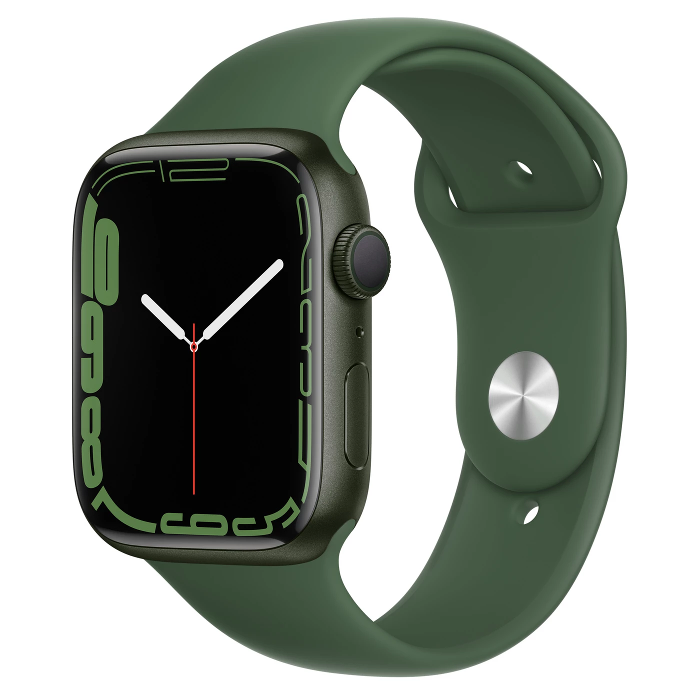Apple Watch Series 7 GPS 45mm Green Aluminum Case with Clover Sport Band (MKN73)