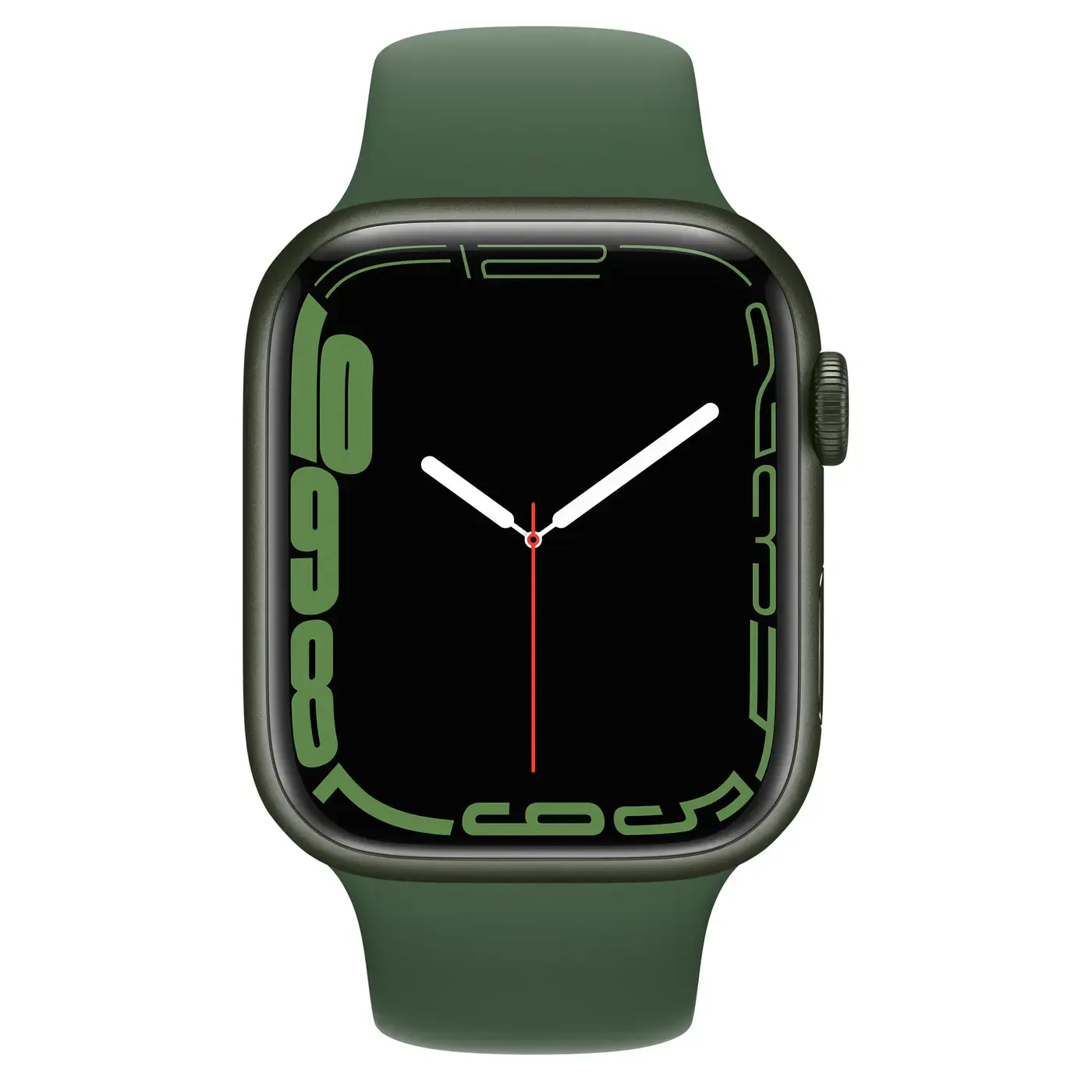Apple Watch Series 7 GPS + Cellular 41mm Green Aluminum Case with Clover Sport Band (MKH93, MKHT3)