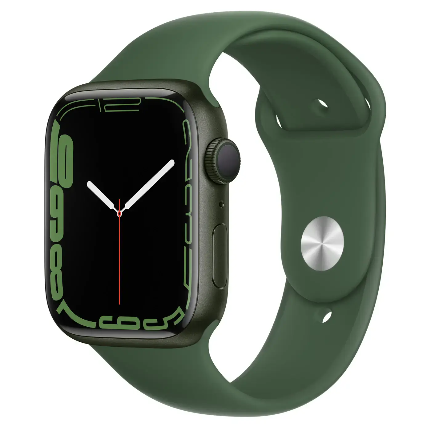 Б/У Apple Watch Series 7 GPS 45mm Green Aluminum Case with Clover Sport Band (MKN73) - Состояние: удовлетворительный | Аккумулятор: 89% | Комплект: без комплекта | Гарантія: 1 мес.