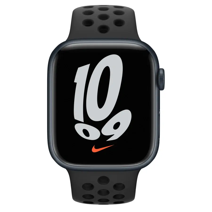 Apple Watch Nike Series 7 GPS 41mm Midnight Aluminum Case with Anthracite/Black Nike Sport Band (MKN43)