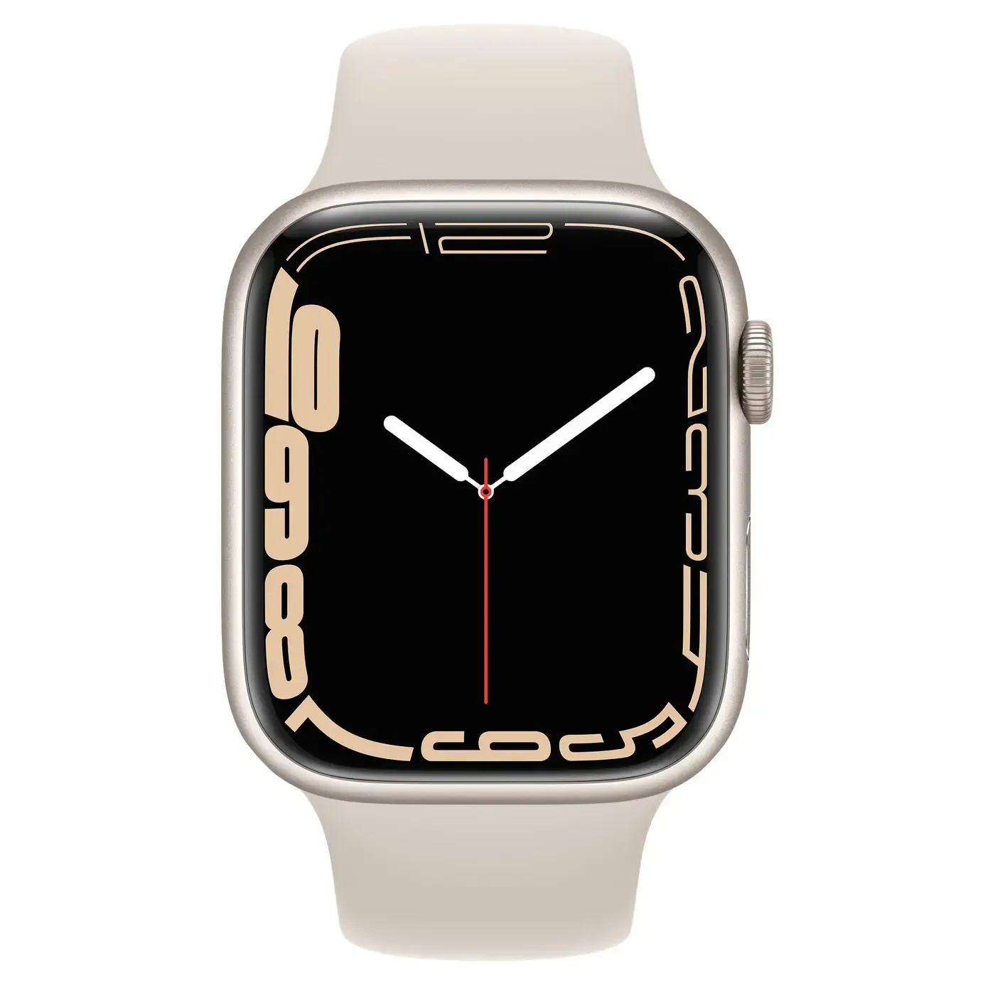 Apple Watch Series 7 GPS + Cellular 45mm Starlight Aluminum Case with Starlight Sport Band (MKJ83, MKJQ3)