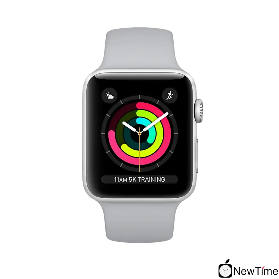 Apple Watch Series 3 (GPS) 42mm Silver Aluminum Case with Fog Sport Band (MQL02)