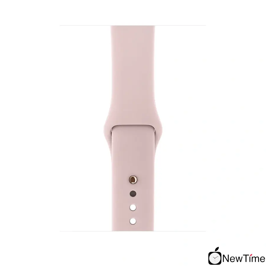 Apple Watch Series 3 (GPS + Cellular) 38mm Gold Aluminum Case with Pink Sand Sport Band (MQJQ2, MQKH2)