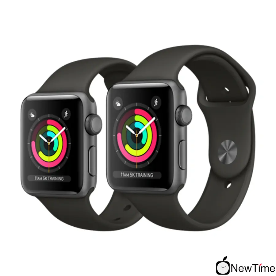 Apple Watch Series 3 (GPS) 42mm Space Gray Aluminum Case with Gray Sport Band (MR362)