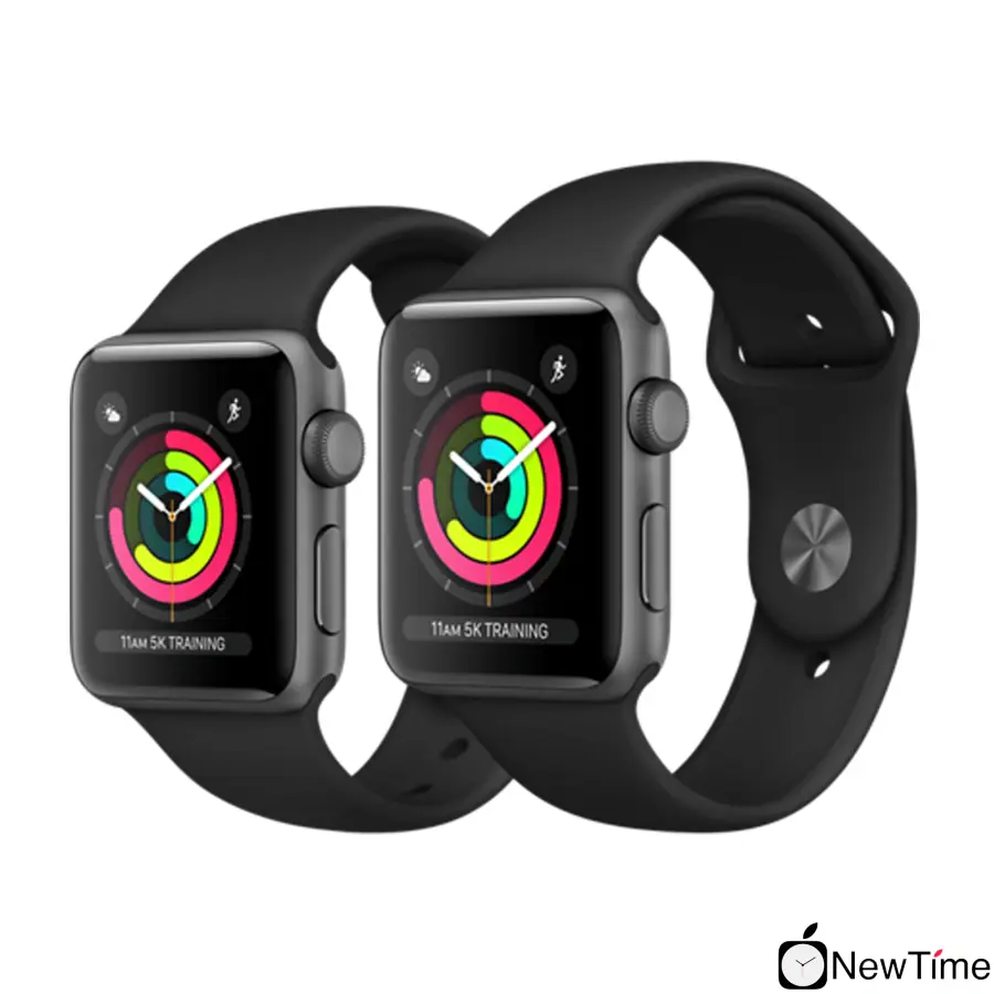Apple Watch Series 3 (GPS) 42mm Space Gray Aluminum Case with Black Sport Band (MQL12, MTF32)