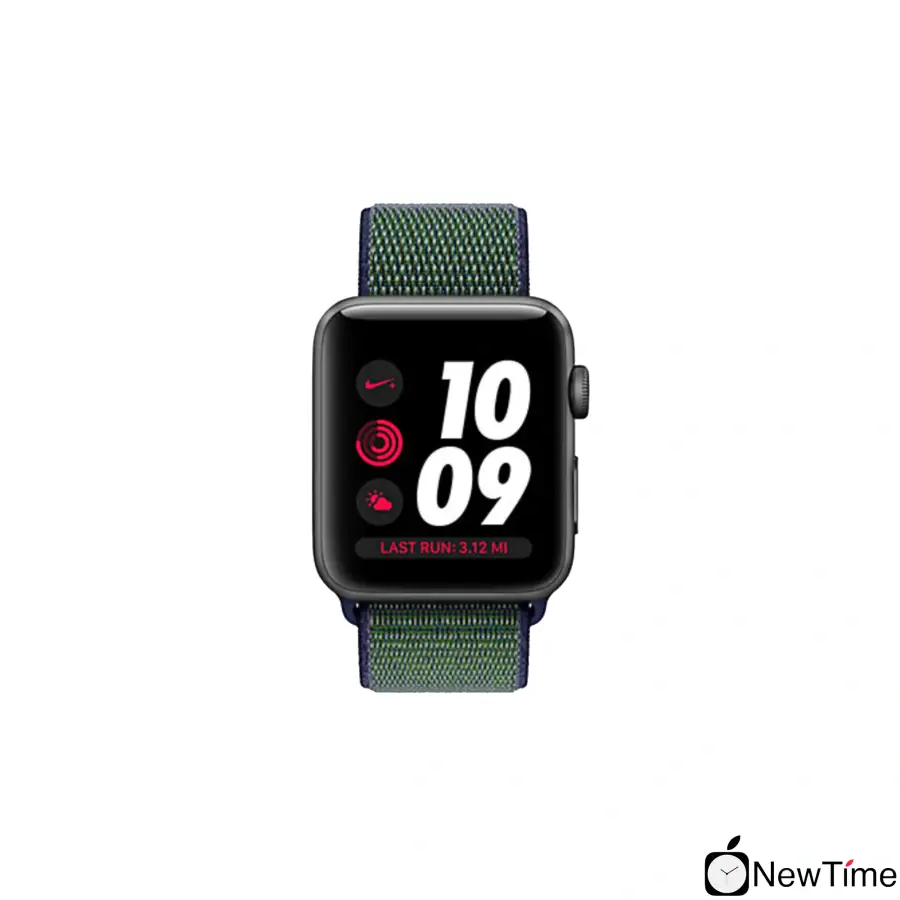 Apple Watch Series 3 Nike + (GPS + Cellular) 42mm Space Gray Aluminum Case with Midnight Fog Nike Sport Loop (MQLH2, MQMK2)