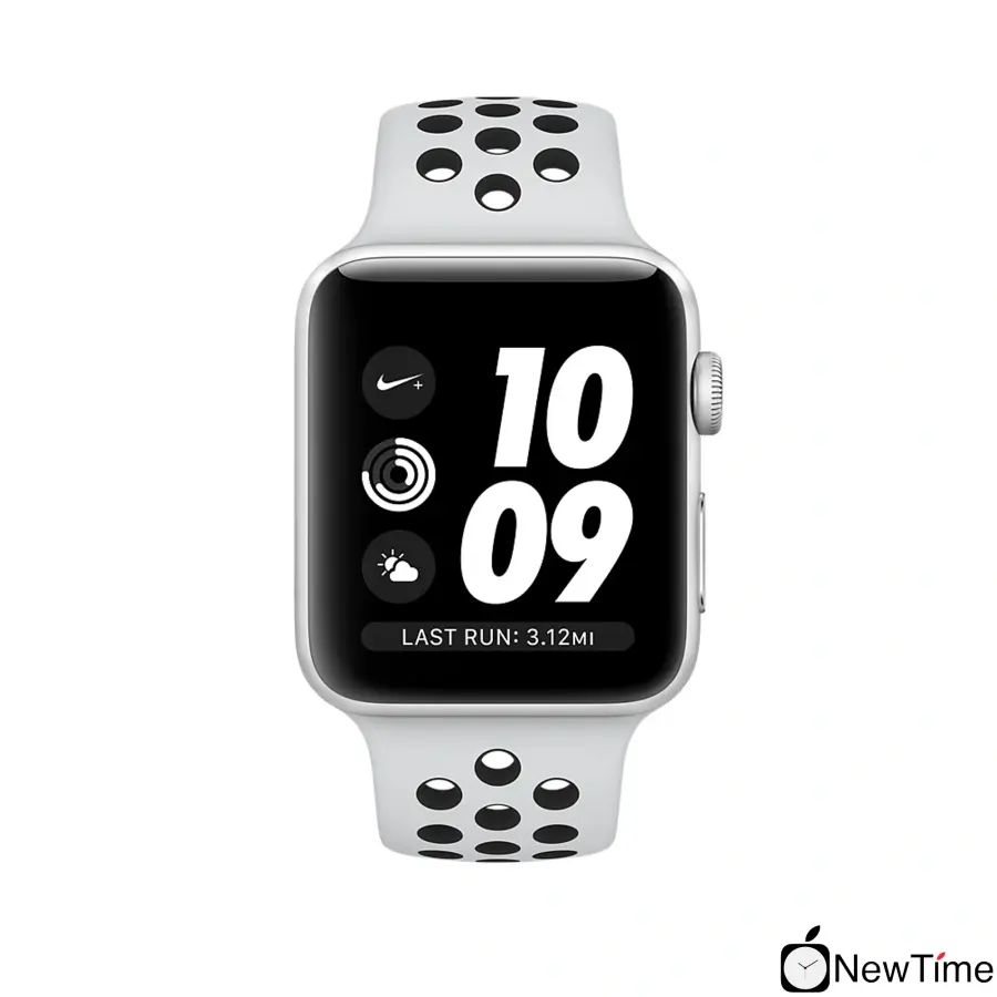 Apple Watch Series 3 Nike + (GPS) 42mm Silver Aluminum Case with Pure Platinum / Black Nike Sport Band (MQL32)