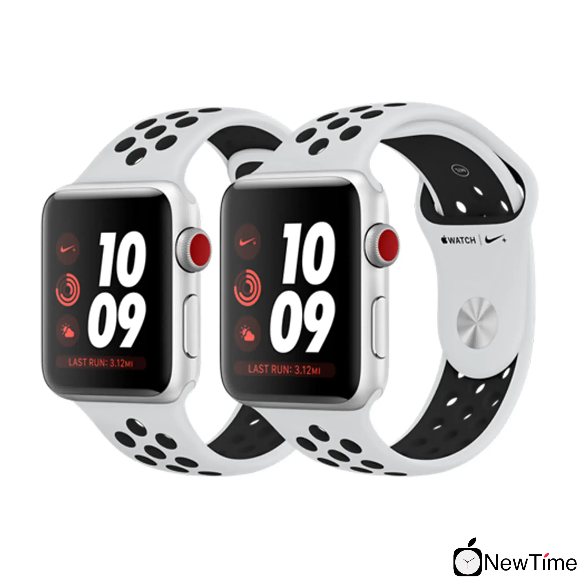 Apple Watch Series 3 Nike + (GPS + Cellular) 38mm Silver Aluminum Case with Pure Platinum / Black Nike Sport Band (MQL52)