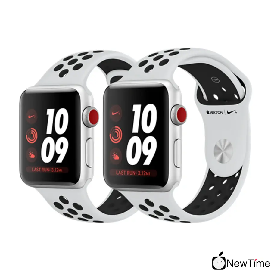Apple Watch Series 3 Nike + (GPS + Cellular) 38mm Silver Aluminum Case with Pure Platinum / Black Nike Sport Band (MQL52) CPO