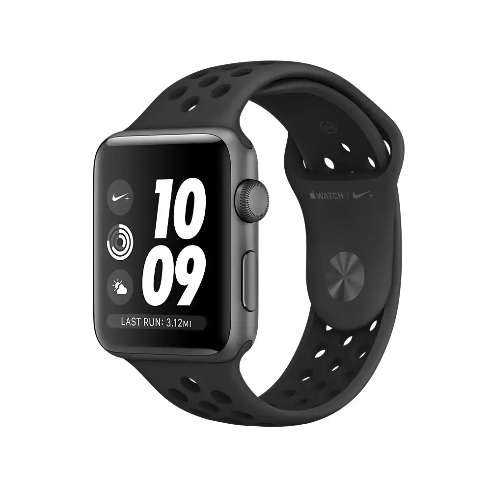 Apple Watch Series 3 Nike + (GPS) 38mm Space Gray Aluminum Case with Anthracite / Black Nike Sport Band (MQKY2)
