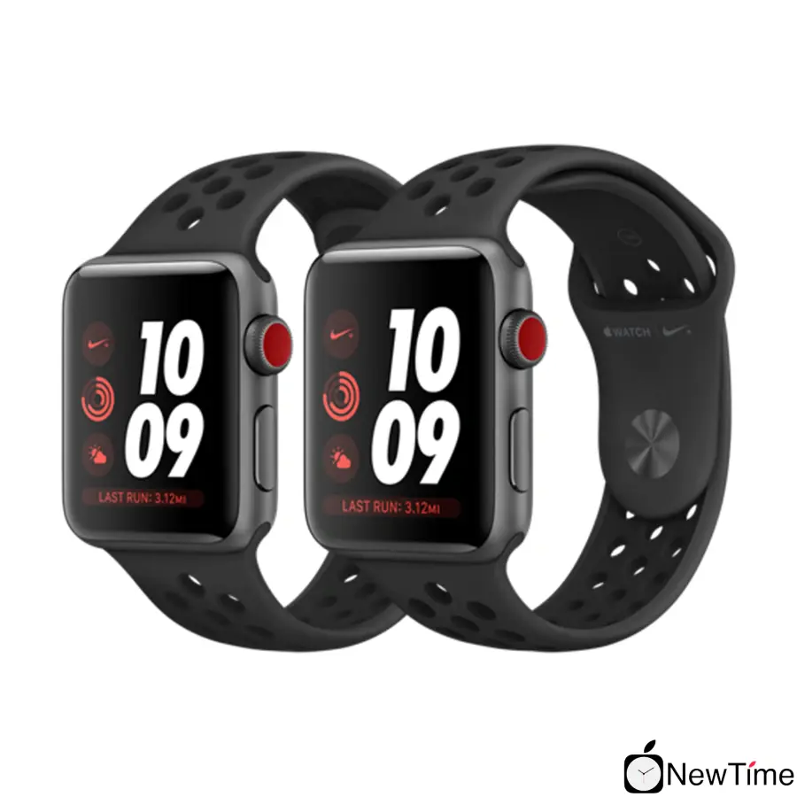 Apple Watch Series 3 Nike + (GPS + Cellular) 42mm Space Gray Aluminum Case with Anthracite / Black Nike Sport Band (MQLD2, MQMF2)