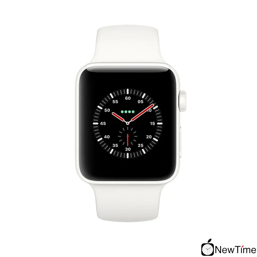 Apple Watch Edition Series 3 (GPS + Cellular) 42mm White Ceramic Case with Soft White/Pebble Sport Band (MQKD2)