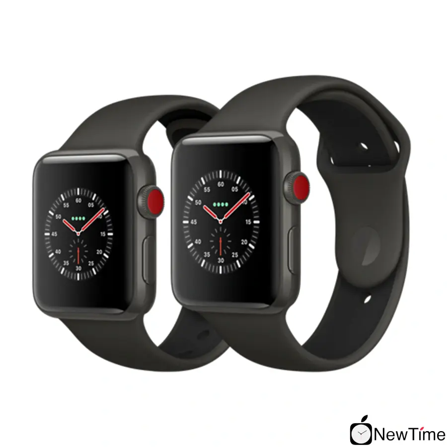 Apple Watch Edition Series 3 (GPS + Cellular) 38mm Gray Ceramic Case with Gray/Black Sport Band (MQK02)