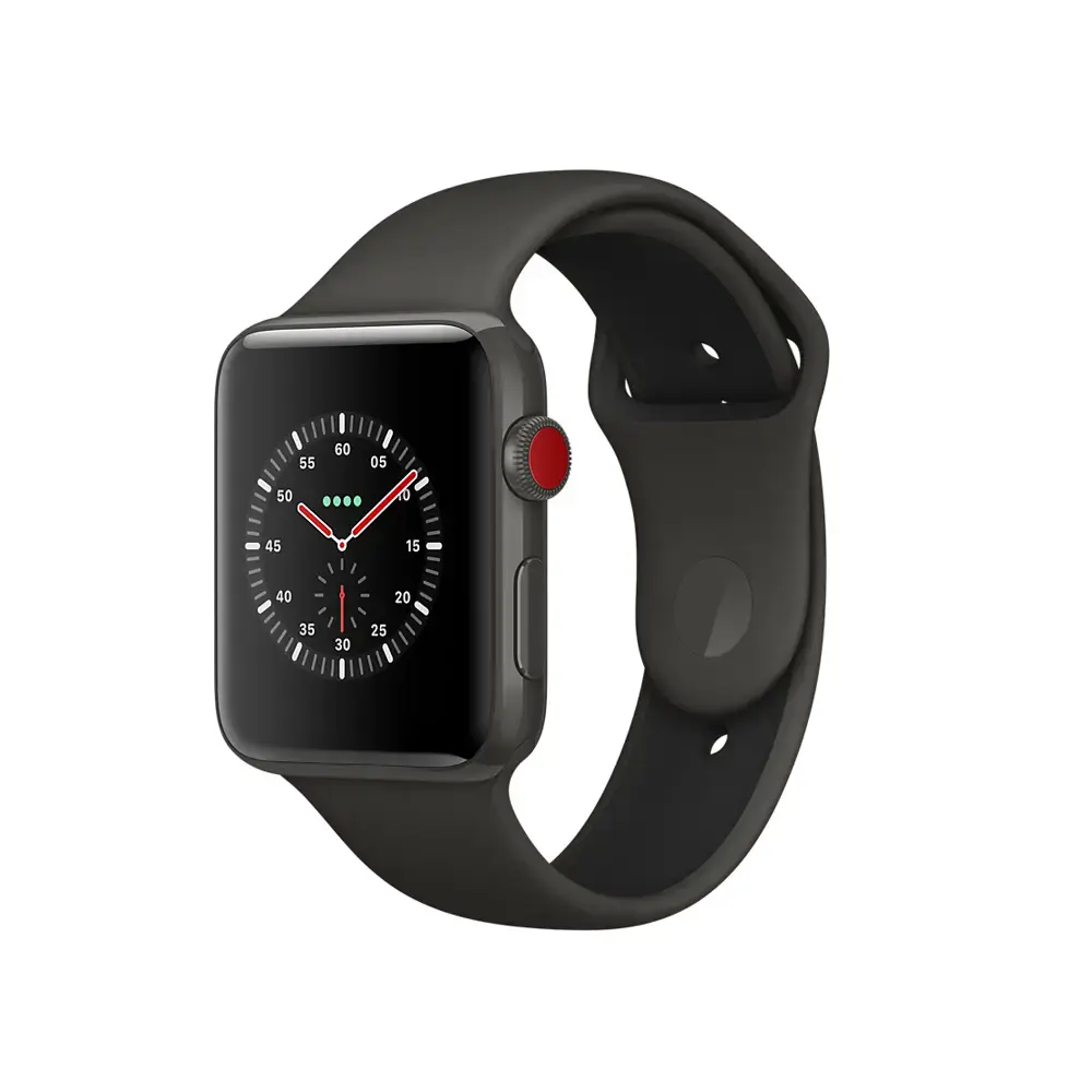 Apple Watch Edition Series 3 (GPS + Cellular) 38mm Gray Ceramic Case with Gray/Black Sport Band (MQK02)