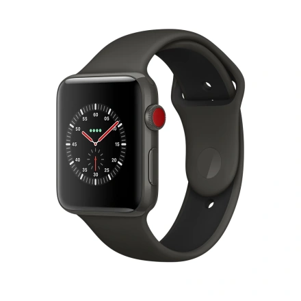 Apple Watch Edition Series 3 (GPS + Cellular) 42mm Gray Ceramic Case with Gray / Black Sport Band (MQKE2)