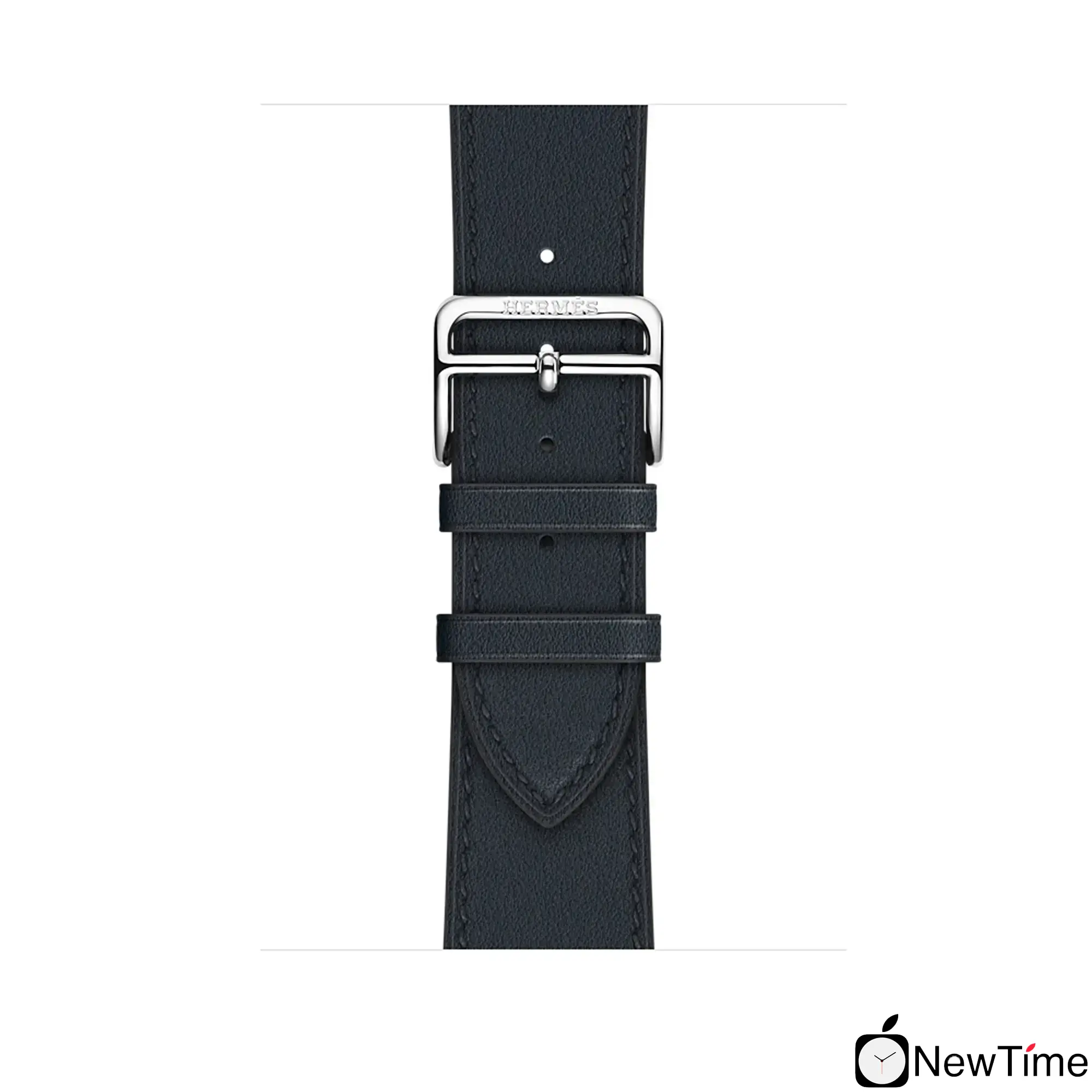 Apple Watch Series 3 Hermès (GPS + Cellular) 42mm Stainless Steel Case with Indigo Swift Leather Single Tour (MQLQ2, MQMT2)