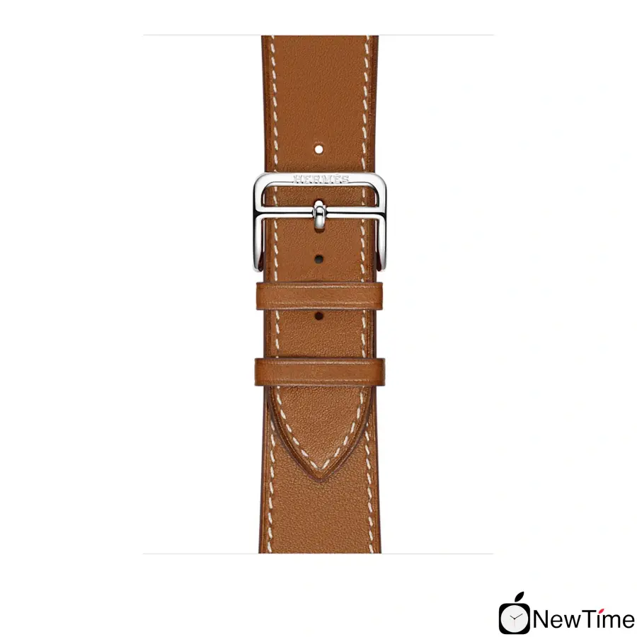 Apple Watch Series 3 Hermès (GPS + Cellular) 42mm Stainless Steel Case with Fauve Barenia Leather Single Tour (MQLP2, MQMR2)