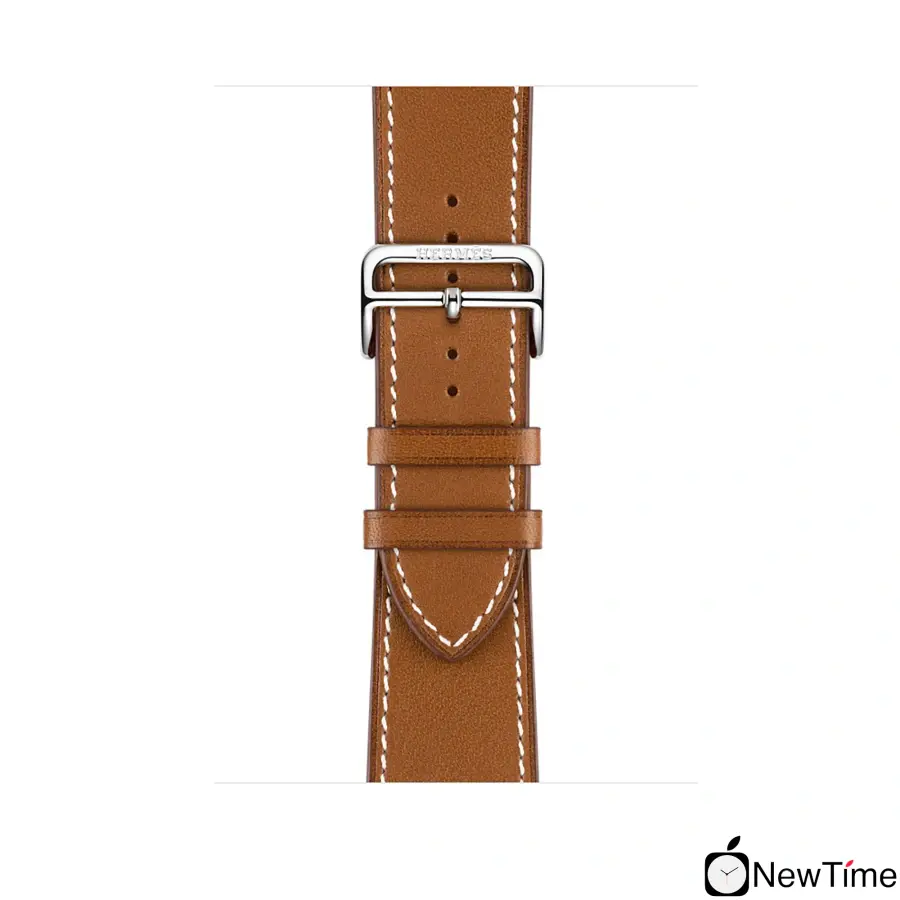 Apple Watch Series 3 Hermès (GPS + Cellular) 42mm Stainless Steel Case with Fauve Barenia Leather Single Tour Deployment Buckle (MQLR2)