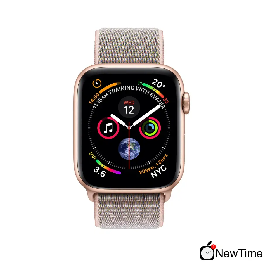 Apple Watch Series 4 (GPS + Cellular) 40mm Gold Aluminium Case with Pink Sand Sport Loop (MTUK2, MTVH2)