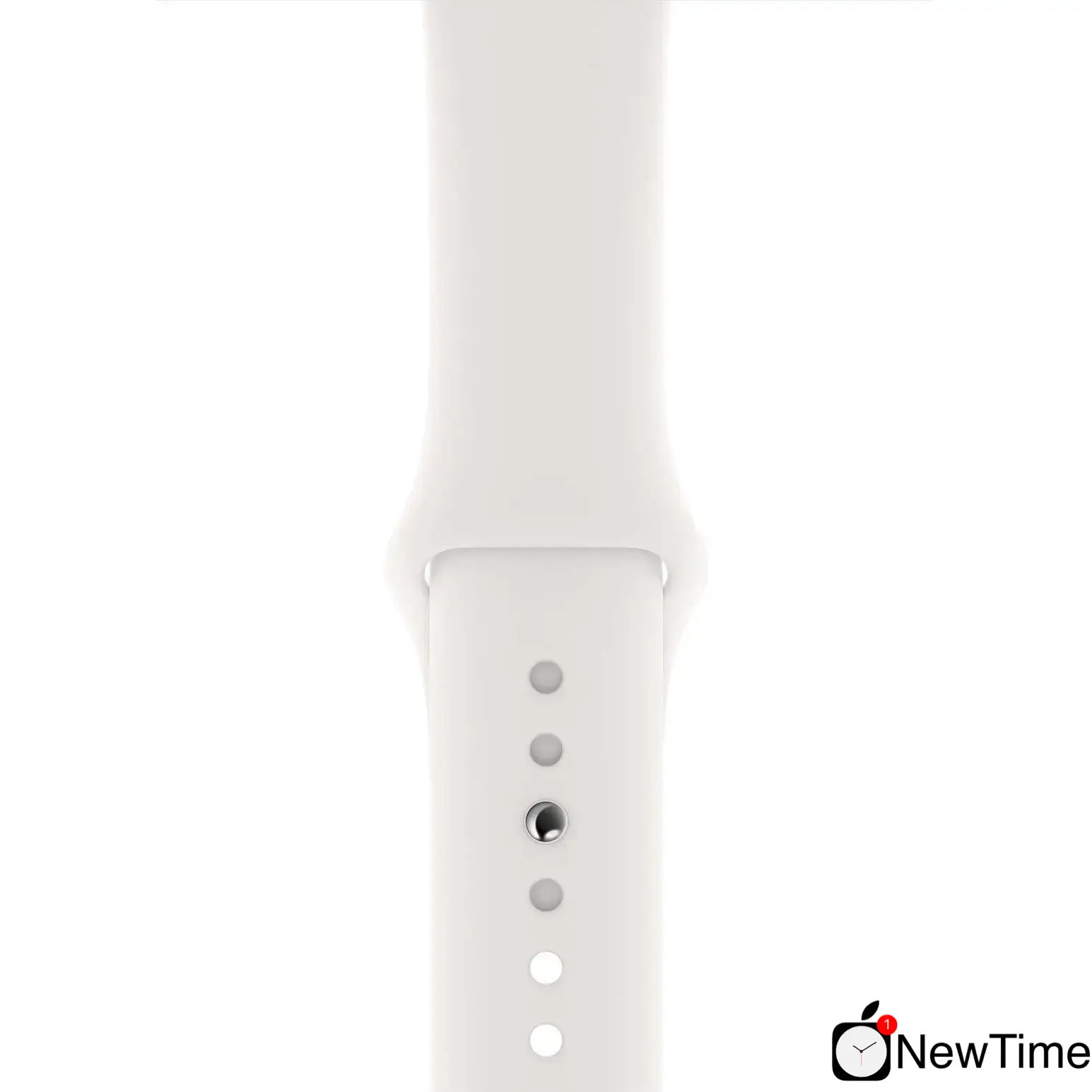 Apple Watch Series 4 (GPS + Cellular) 44mm Silver Aluminum Case with White Sport Band (MTUU2, MTVR2)