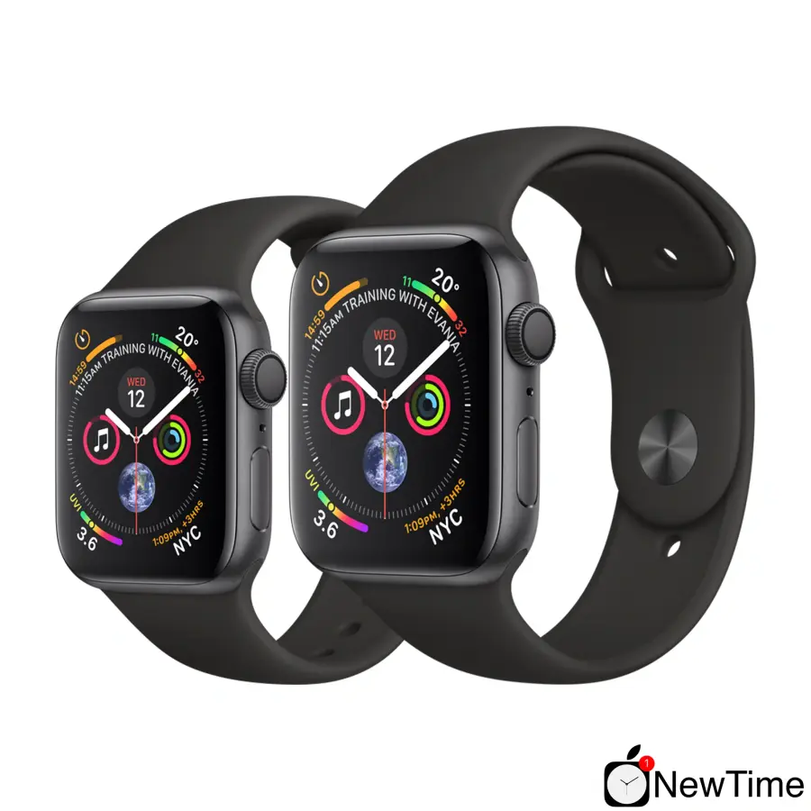 Apple Watch Series 4 (GPS) 40mm Space Gray Aluminium Case with Black Sport Band (MU662)