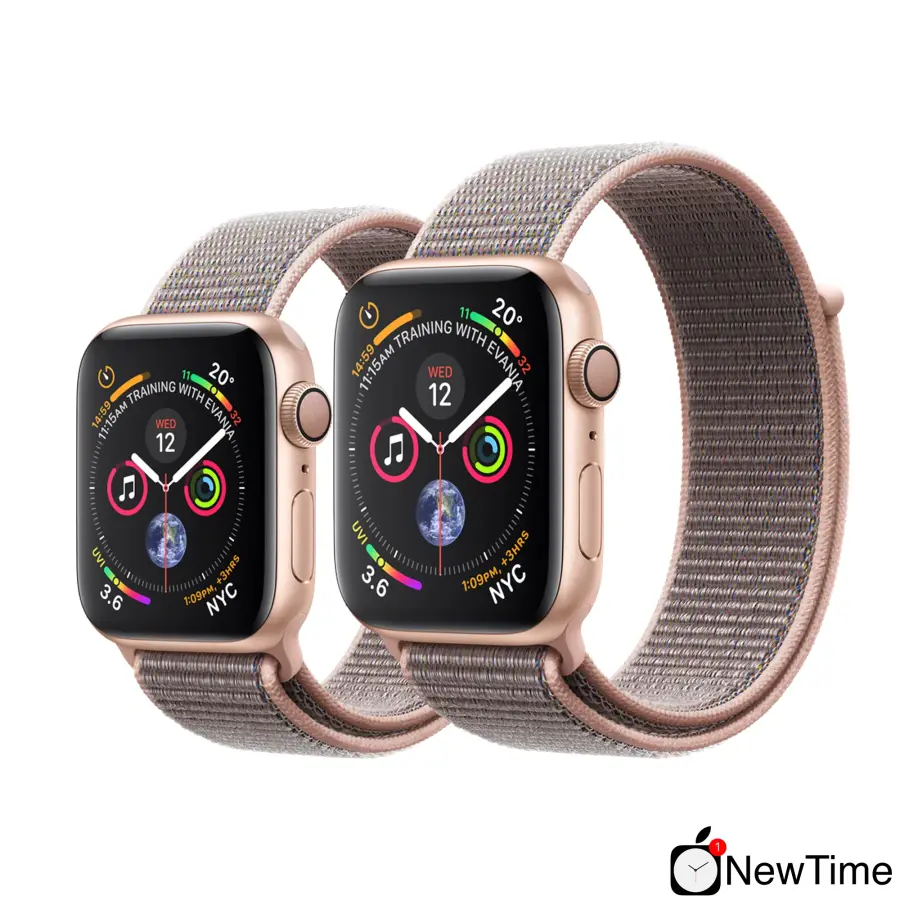 Apple Watch Series 4 (GPS) 40mm Gold Aluminium Case with Pink Sand Sport Loop (MU692)