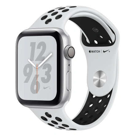 Apple Watch Series 4 Nike+ (GPS) 44mm Silver Aluminium Case with Pure Platinum/Black Nike Sport Band (MU6K2)