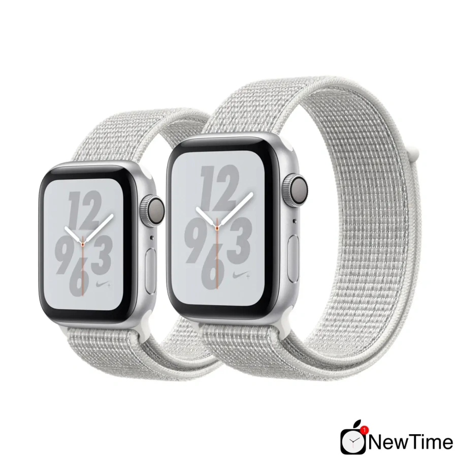 Apple Watch Series 4 Nike + (GPS) 44mm Silver Aluminium Case with Summit White Nike Sport Loop (MU7H2)