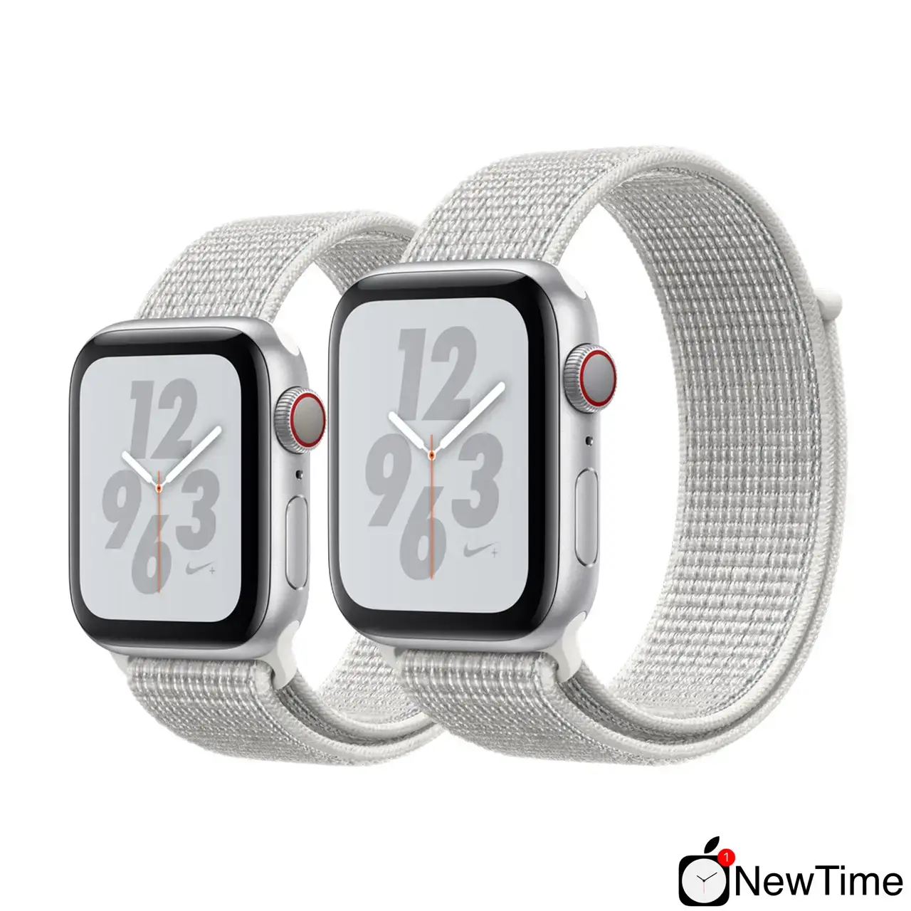Apple Watch Series 4 Nike+ (GPS + Cellular) 40mm Silver Aluminium Case with Summit White Nike Sport Loop (MTX72, MTXF2)