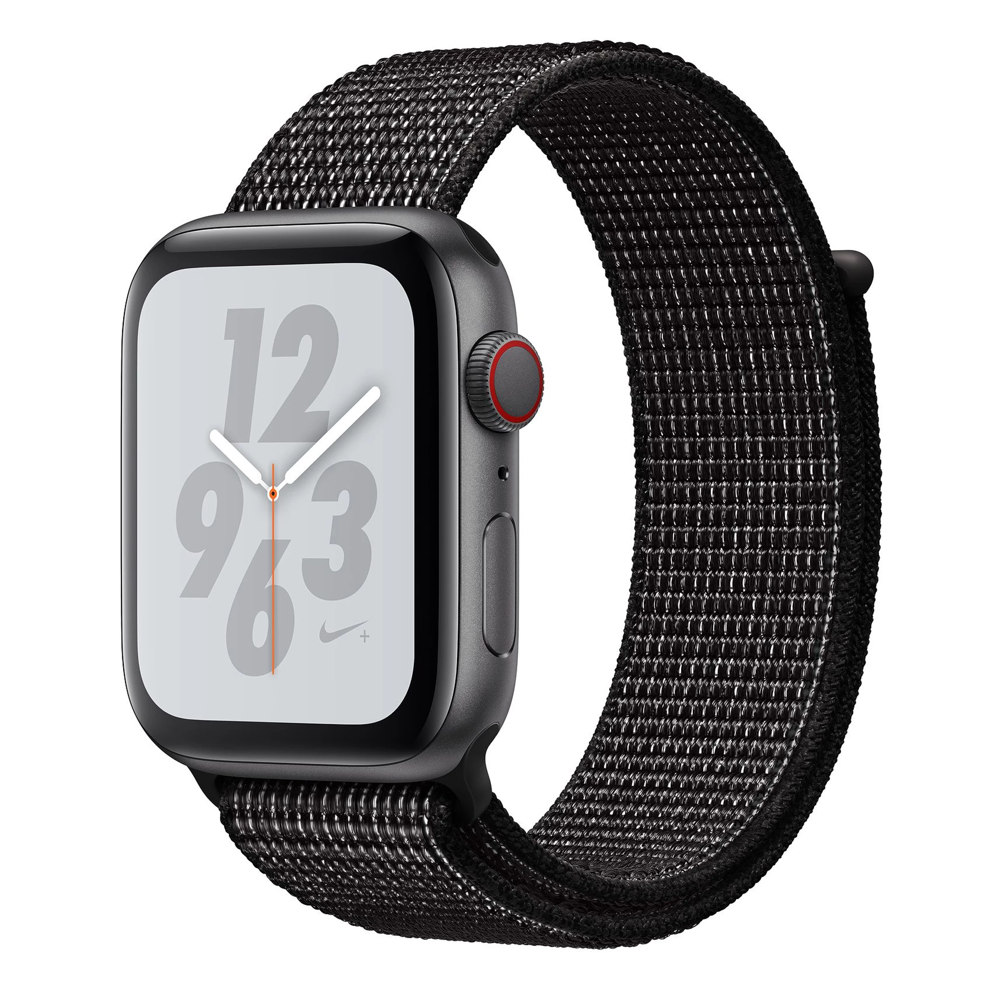 Apple Watch Series 4 Nike + (GPS + Cellular) 44mm Space Gray Aluminium Case with Black Nike Sport Loop (MTXD2, MTXL2)