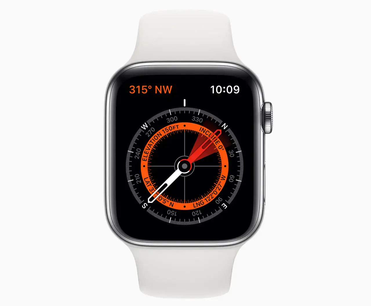 Apple Watch Series 5 GPS 44mm Space Gray Aluminum Case with Pine Green Sport Band (MWT52)
