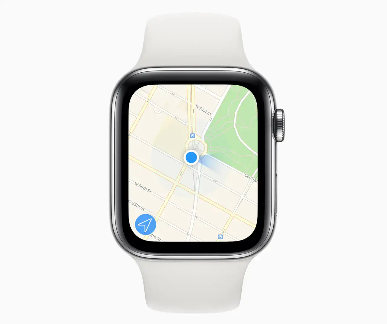 Apple Watch Series 5 GPS 44mm Space Gray Aluminum Case with Pine Green Sport Band (MWT52)