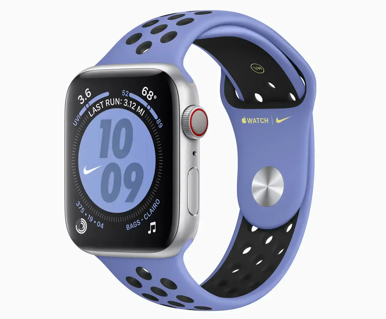 Apple Watch Series 5 GPS 44mm Space Gray Aluminum Case with Pine Green Sport Band (MWT52)