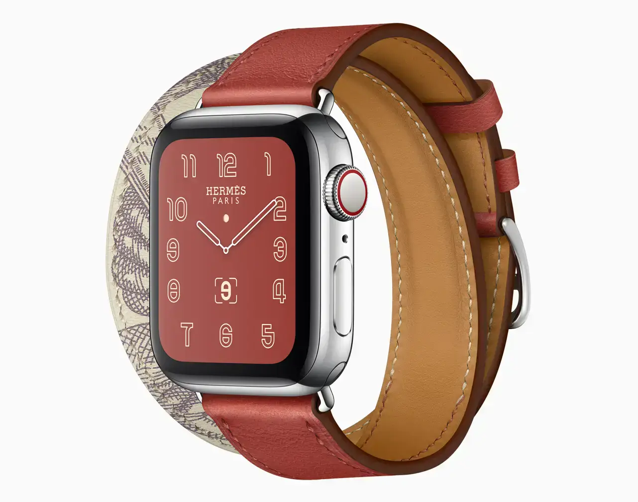 Apple Watch Series 5 GPS 44mm Space Gray Aluminum Case with Pine Green Sport Band (MWT52)