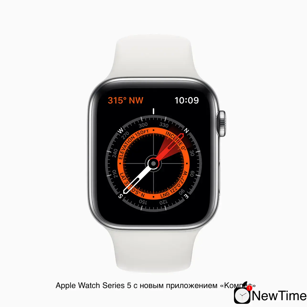 Apple Watch Edition Series 5 GPS + Cellular 44mm White Ceramic Case with White Sport Band (MWR72, MWQU2)