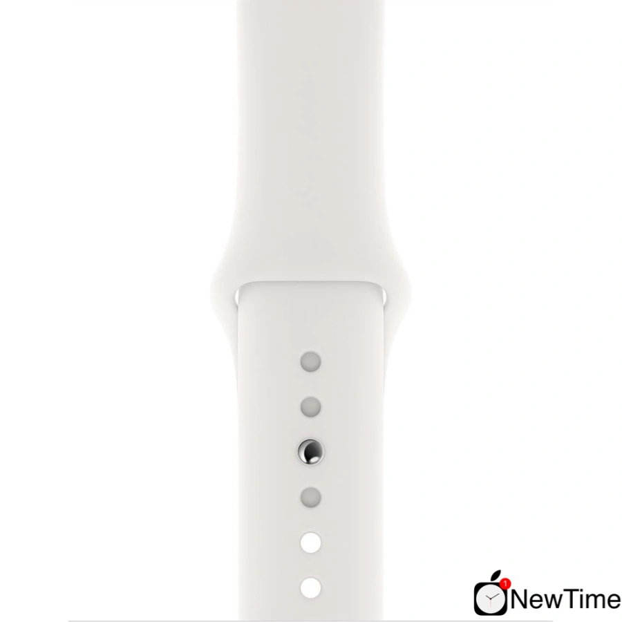 Apple Watch Series 5 GPS + Cellular 40mm Silver Aluminum Case with White Sport Band (MWWN2, MWX12)