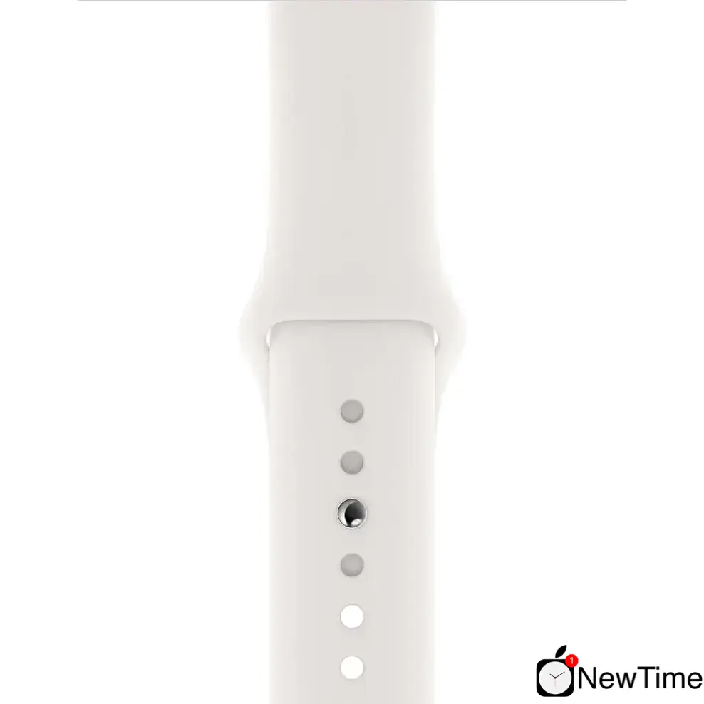 Apple Watch Series 5 GPS 40mm Silver Aluminum Case with White Sport Band (MWV62)