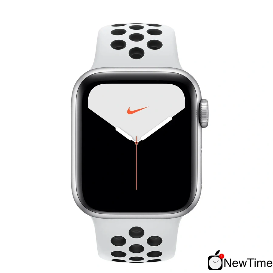 Apple Watch Series 5 Nike GPS + Cellular 40mm Silver Aluminium Case with Pure Platinum/Black Nike Sport Band (MX372, MX3C2)