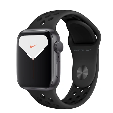 Apple Watch Series 5 Nike GPS 40mm Space Gray Aluminium Case with Anthracite/Black Nike Sport Band (MX3T2)