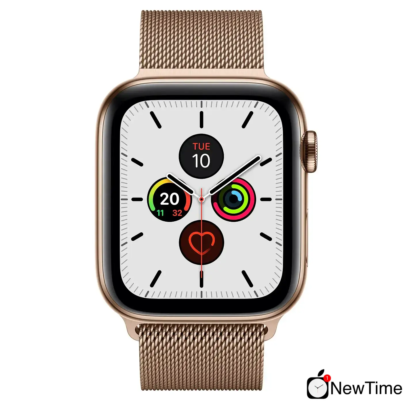 Apple Watch Series 5 GPS + Cellular 44mm Gold Stainless Steel Case with Gold Milanese Loop (MWW62, MWWJ2)