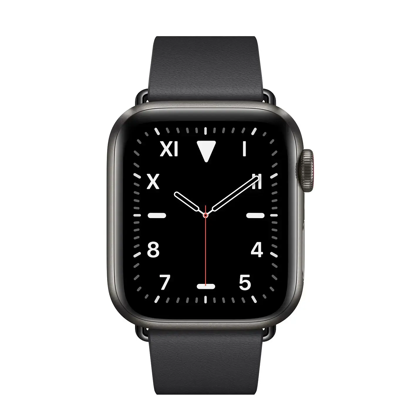 Apple Watch Series 5 GPS + Cellular 40mm Space Black Titanium Case with Black Modern Buckle (MWQD2)